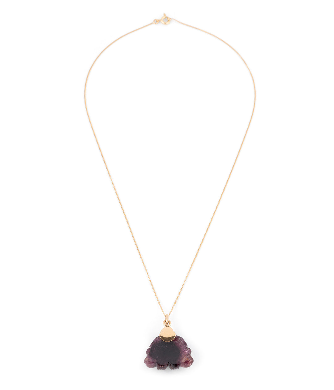 Edwardian amethyst necklace gold 18k "Lavra" - Caillou Paris