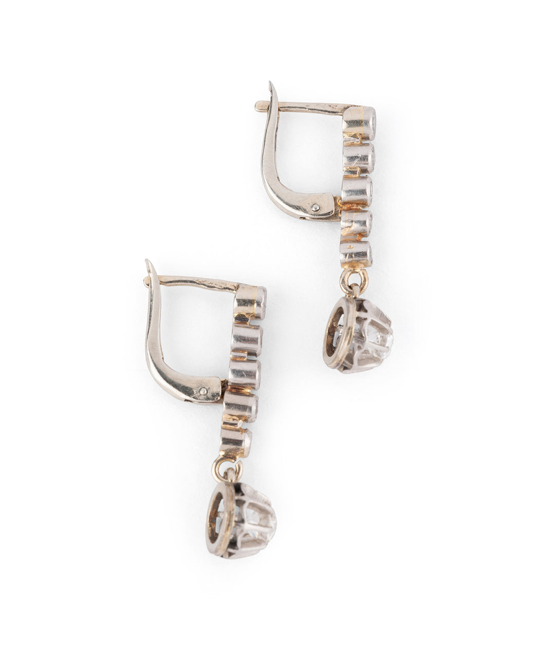 Edwardian diamonds earrings "Haya" - Caillou Paris