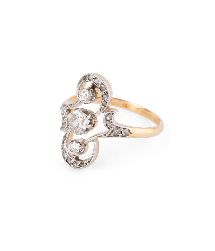 Edwardian engagement diamonds ring "Ailis" - Caillou Paris