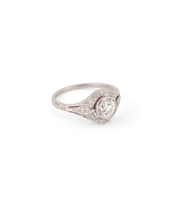 Edwardian engagement ring diamonds "Hetzel" - Caillou Paris