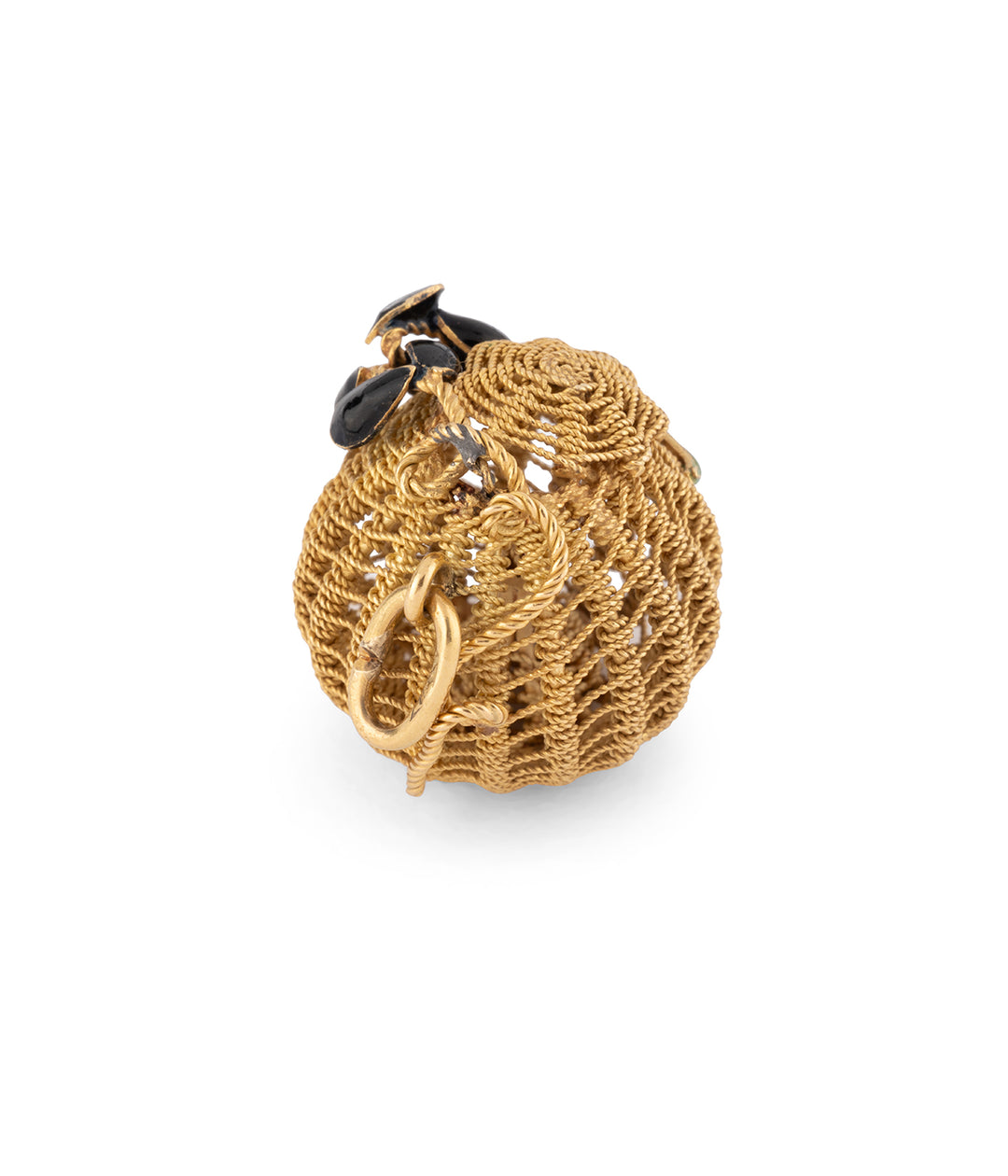 Gold enamel vintage pendant "Jady" - Caillou Paris