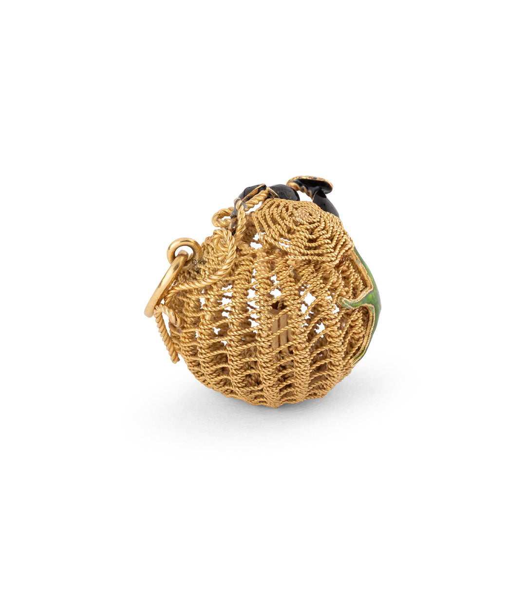 Gold pendant fishing basket "Jady" - Caillou Paris