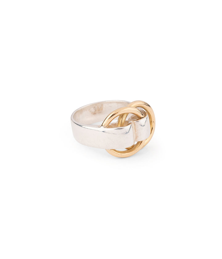 Gold silver ring vintage jewelry - Caillou Paris