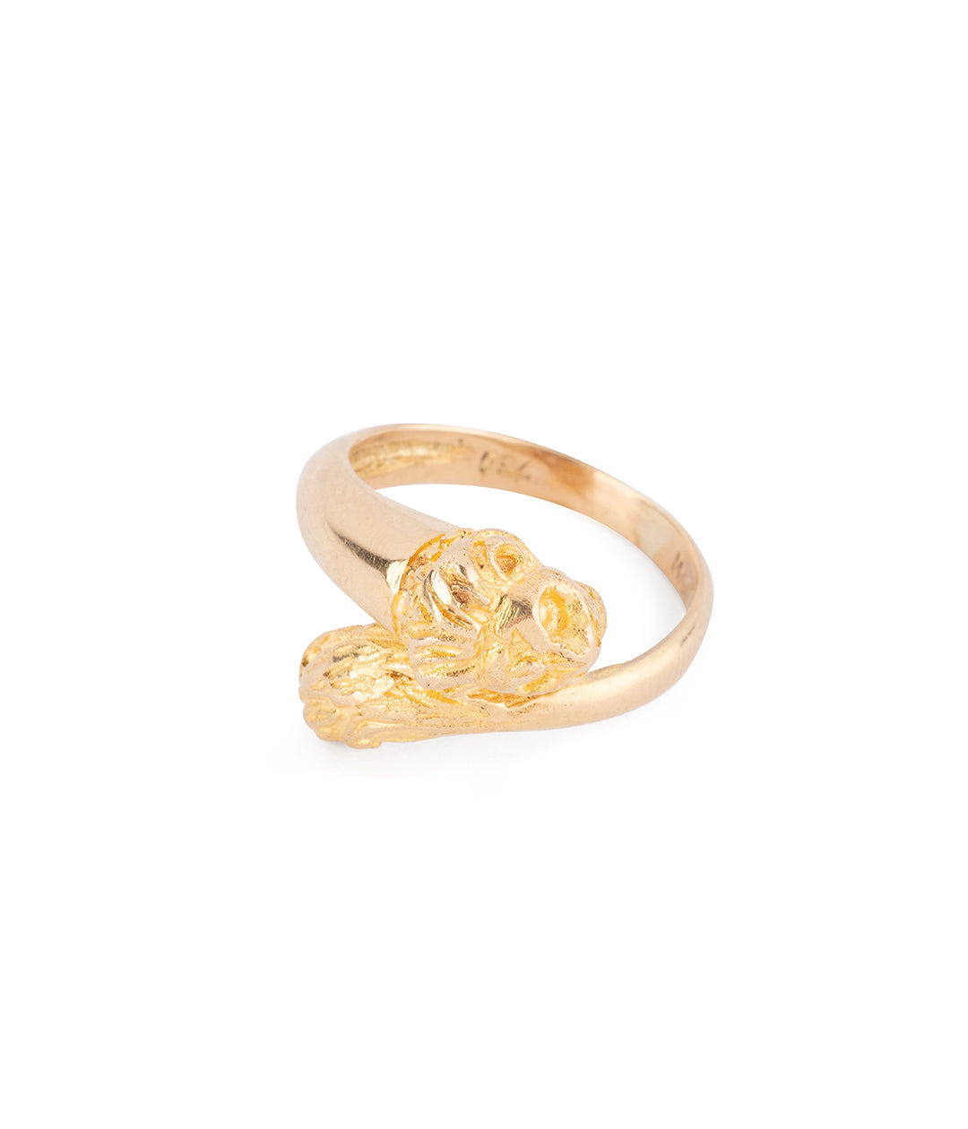 Lion antique gold ring "Lisel" - Caillou Paris