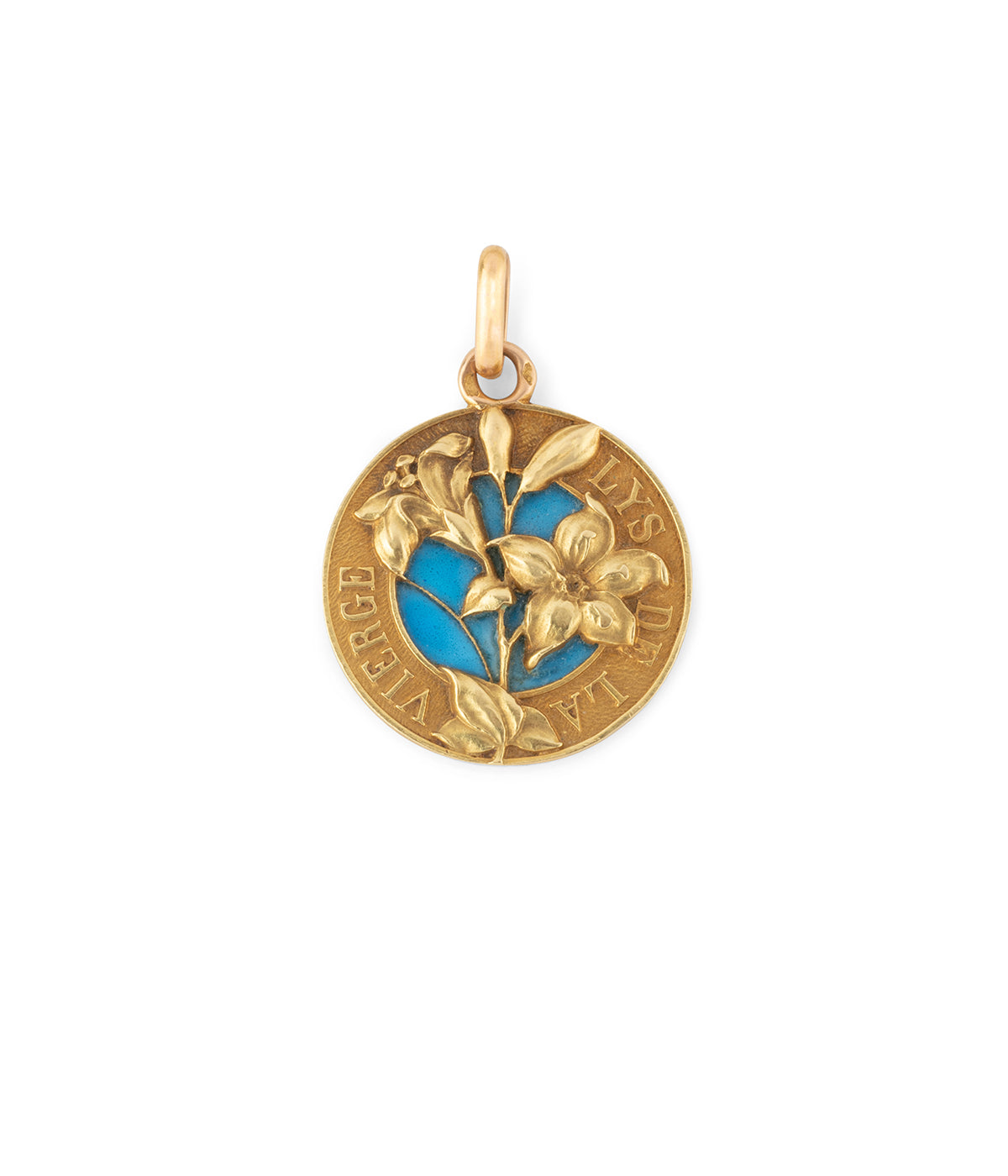 Medaille-religieuse-Art-Nouveau-Jacinto-Caillou-Paris