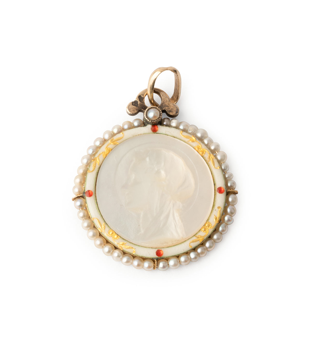 Medaille-religieuse-ancienne-nacre-perles-Matty