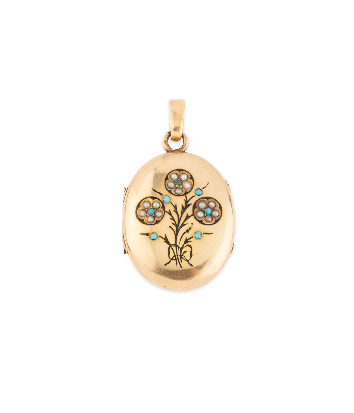 Medaillon-ancien-turquoise-perle-Lisle