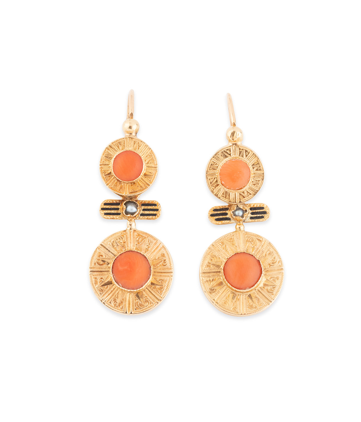 Pendants-oreilles-anciens-corail-Pattie