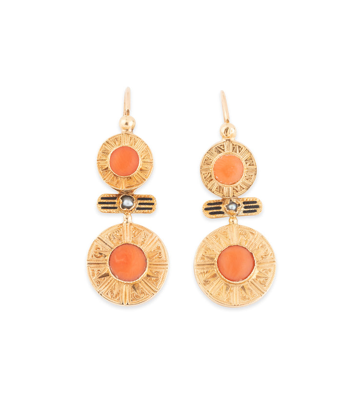 Pendants-oreilles-anciens-corail-Pattie
