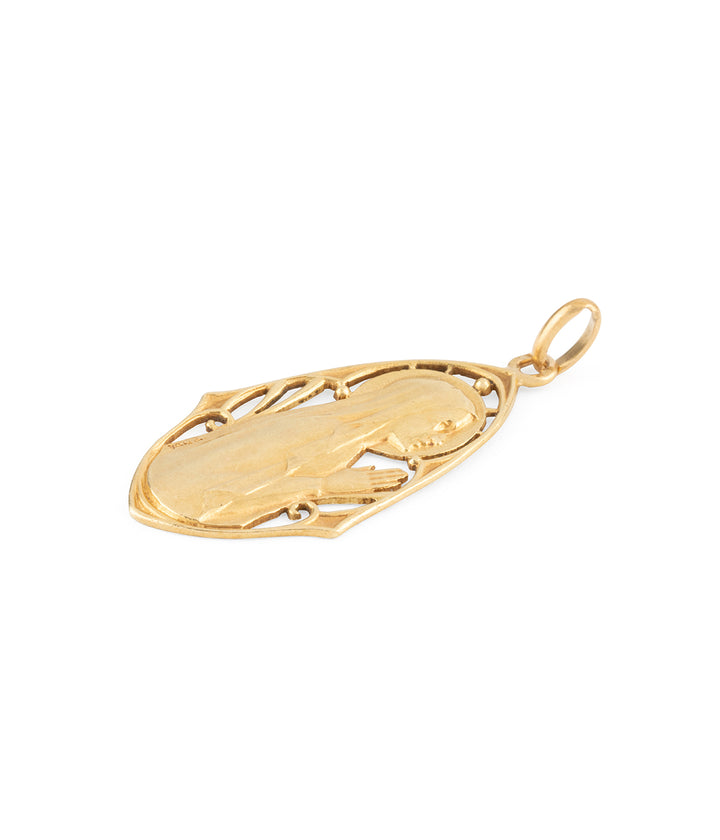 Pendentif-Art-nouveau-Vierge-Marie-Soizic-Caillou-Paris