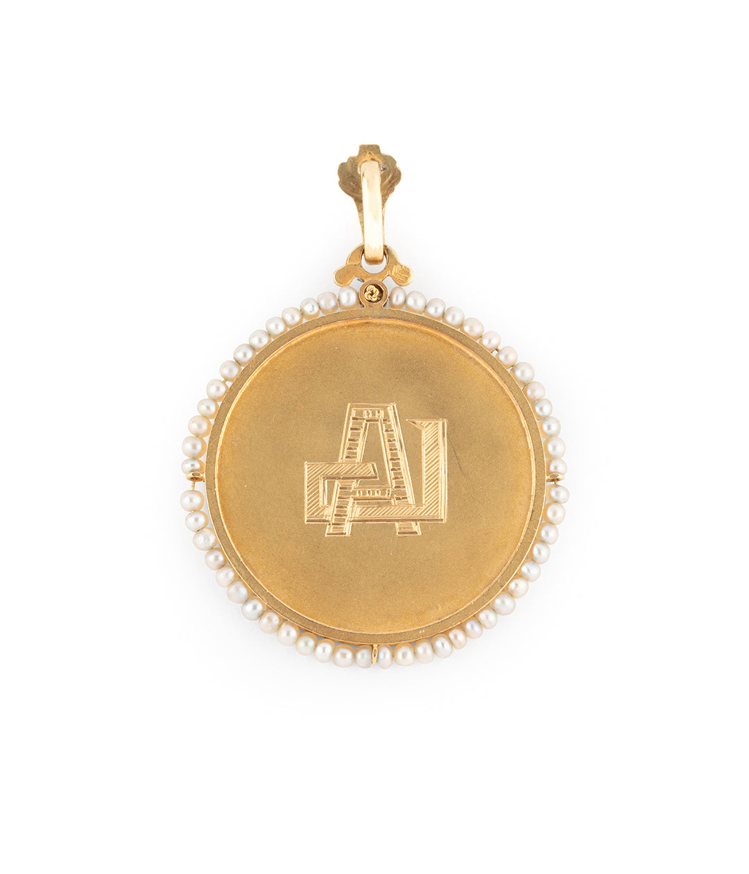 Pendentif-Art-nouveau-profil-vierge-Jouli-Caillou-Paris