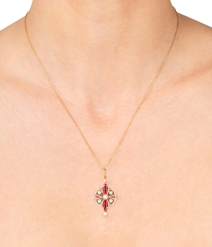 Pendentif-Belle-epoque-diamant-rubis-Mina
