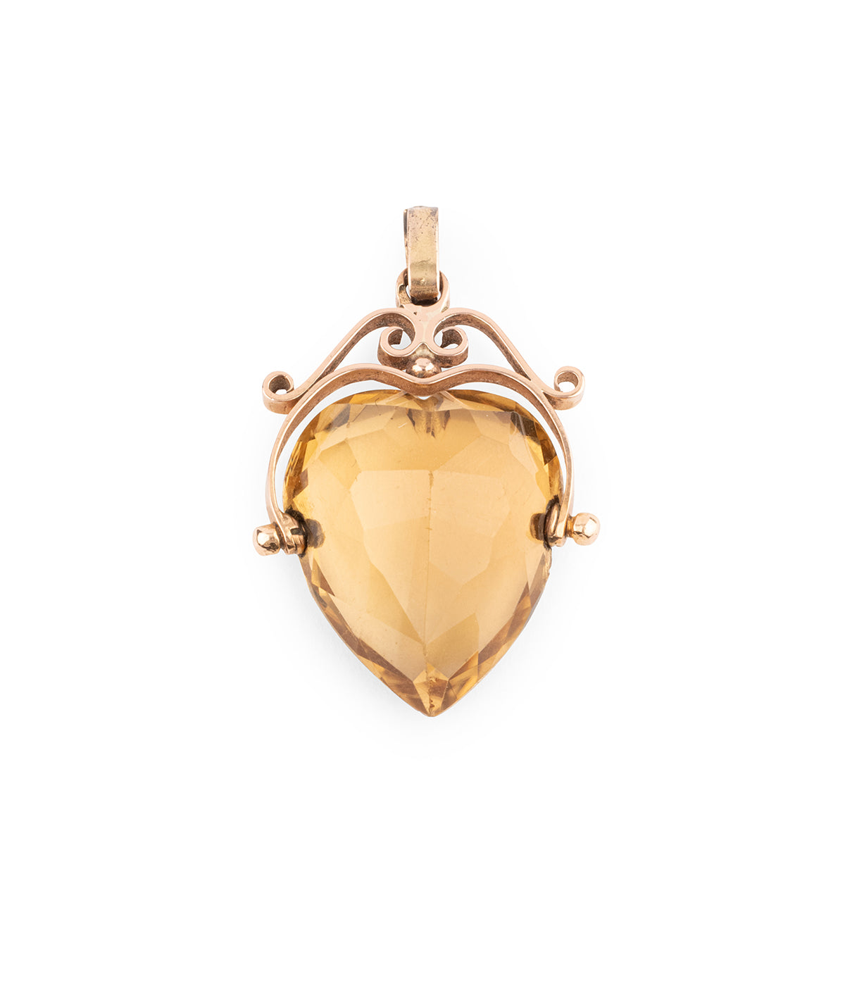 Pendentif-Napoleon-III-citrine-or-rose-18k-Meder-Caillou-Paris