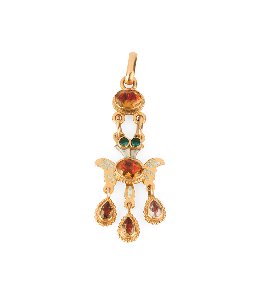 Pendentif-Saint-Esprit-ancien-citrines-Piella-Caillou-Paris