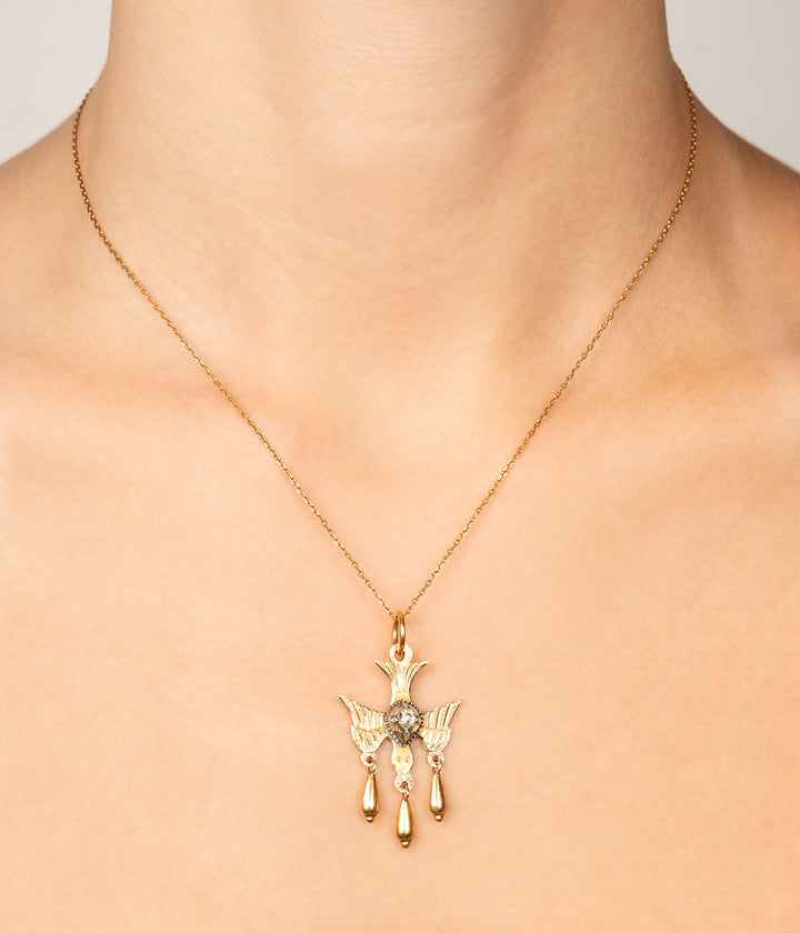 Pendentif-Saint-Esprit-ancien-or-diamant-Finna