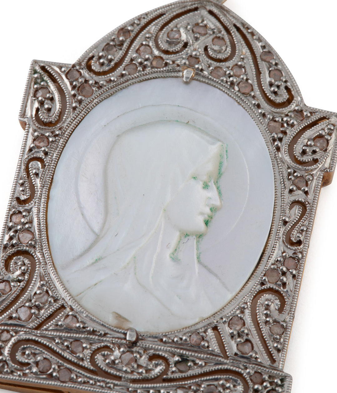 Religious-Art-deco-pendant-mother-of-pearl-Riou-Caillou-Paris