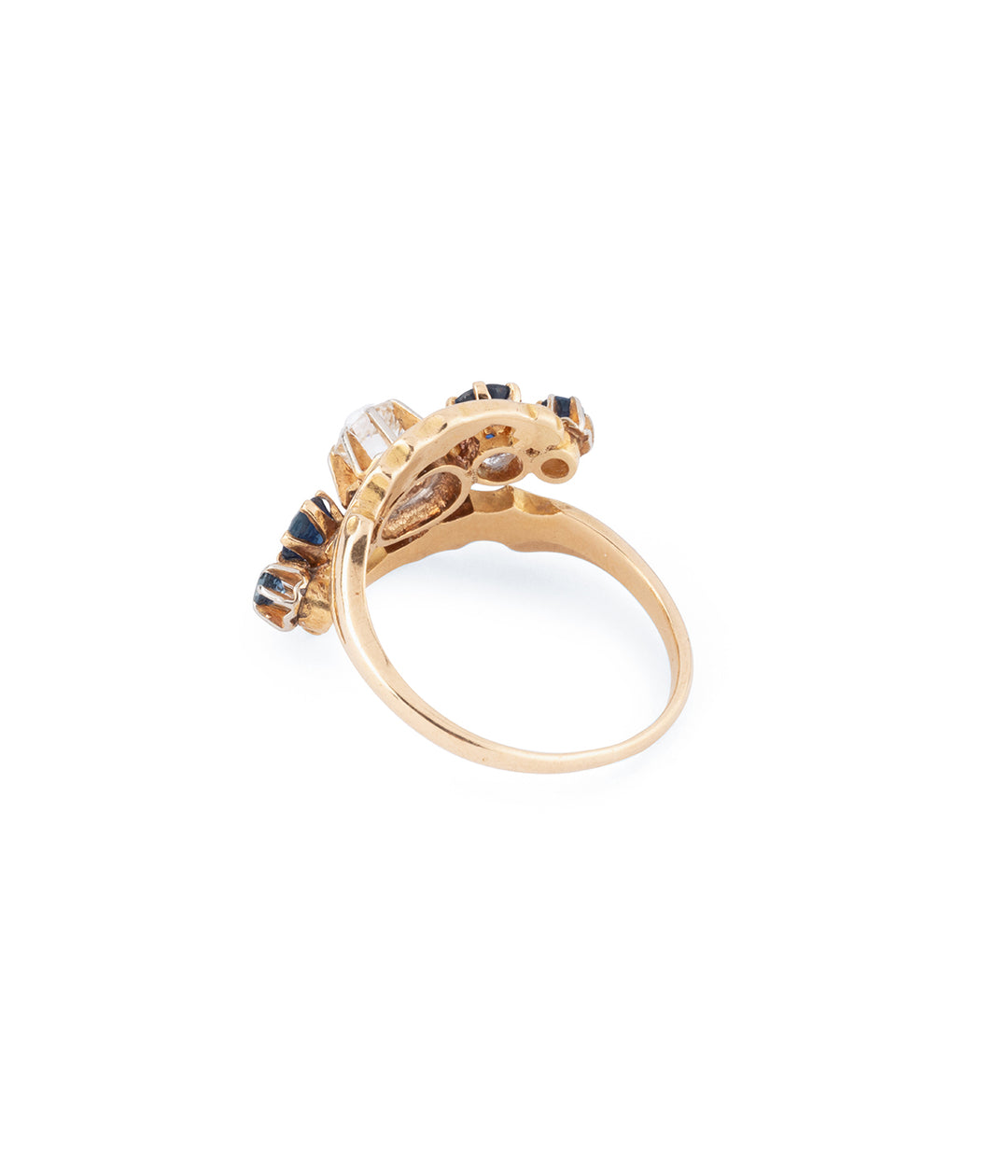 Retro ring diamonds saphir "Dilek" - Caillou Paris