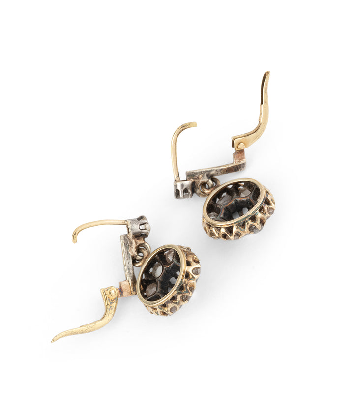 Victorian diamonds sleepers earrings "Tilly" - Caillou Paris