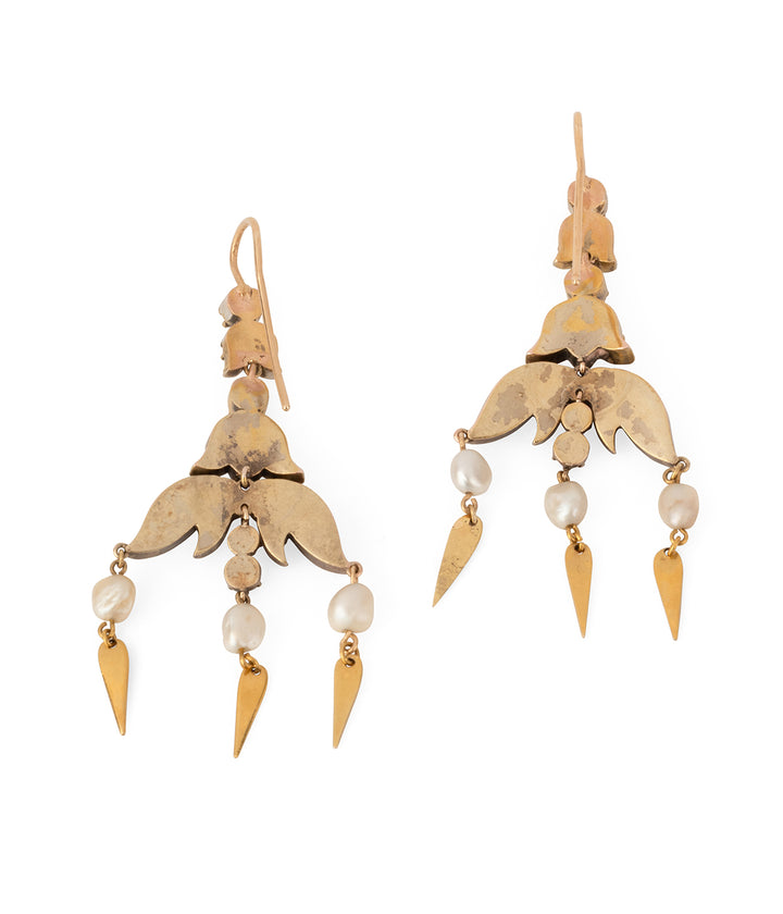 Victorian-earrings-18k-gold-pearls-Pavak-Caillou-Paris