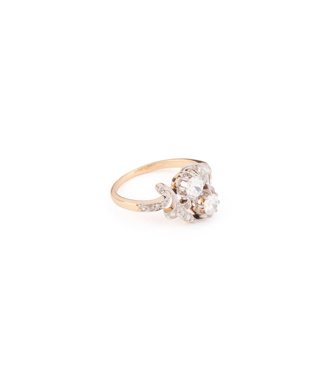 Victorian engagement ring in diamonds "Gilio" - Caillou Paris