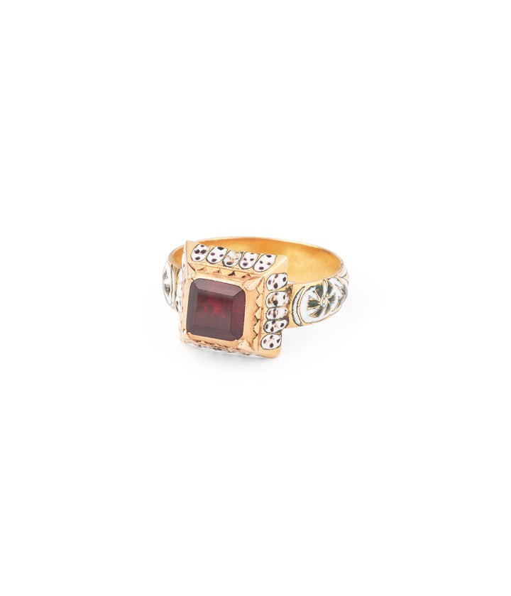 Victorian garnet ring "Polian" - Caillou Paris