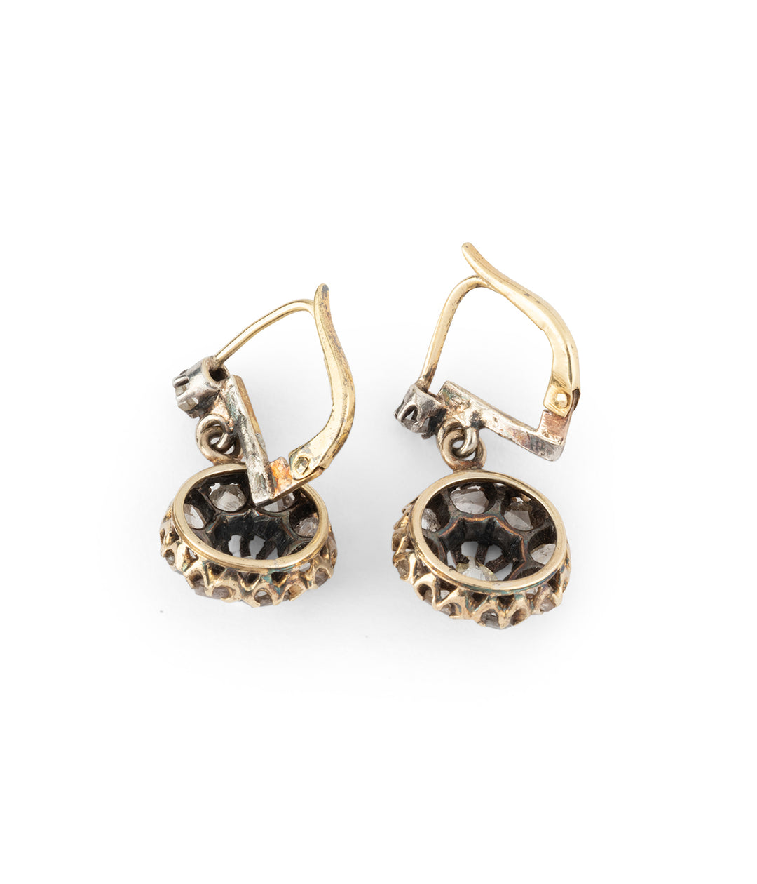 Victorian gold diamonds earrings "Tilly" - Caillou Paris