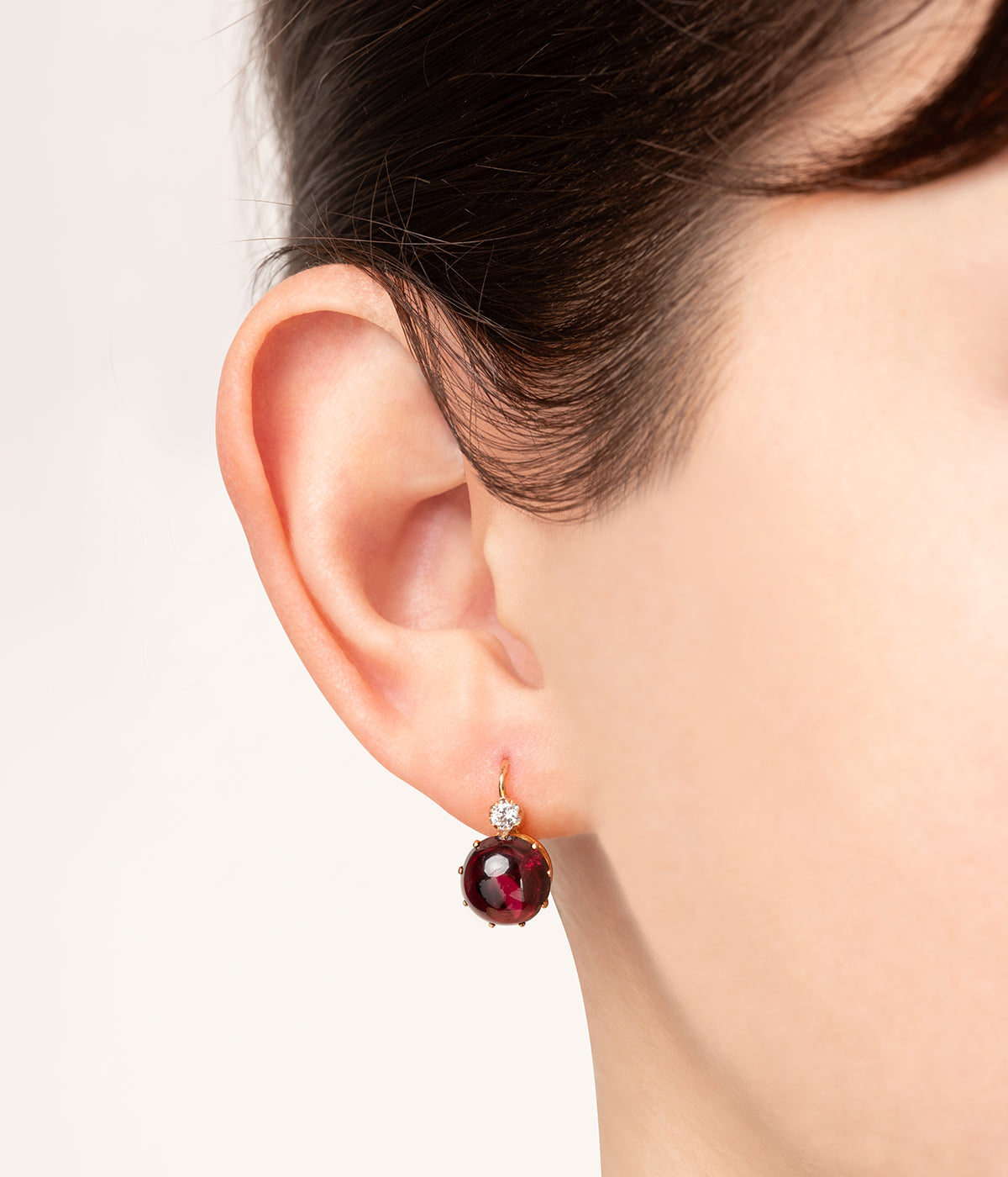 Antique-french-dormeuses-earrings-garnet-Roza-Caillou-Paris