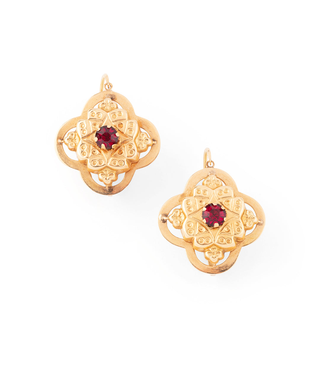 Victorian gold earrings "Colomo" - Caillou Paris