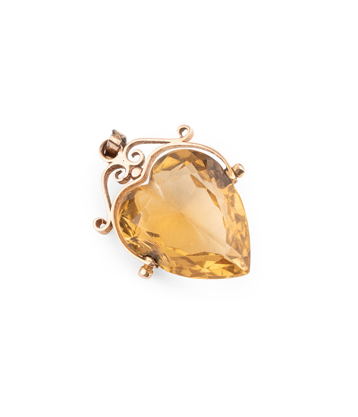 Victorian-gold-pendant-citrine-Meder-Caillou-Paris