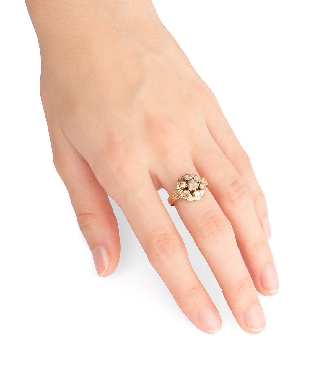 Victorian-halo-ring-rosecut-diamonds-Orna-Caillou-Paris