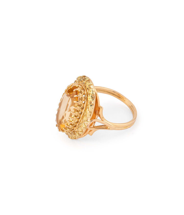 Victorian marquise citrine ring "Wikimak" - Caillou Paris