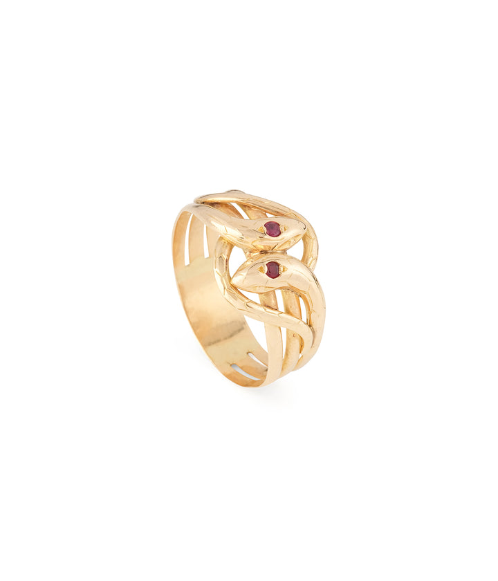 Victorian-romantic-ring-double-snakes-Evon-Caillou-Paris
