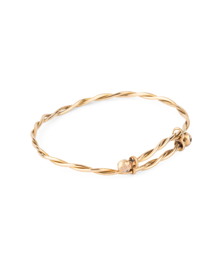 Vintage-bracelet-14K-gold-Ram-Caillou-Paris