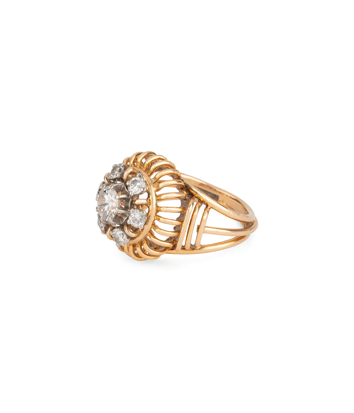 Vintage-diamonds-ring-18k-gold-Pammi-Caillou-Paris