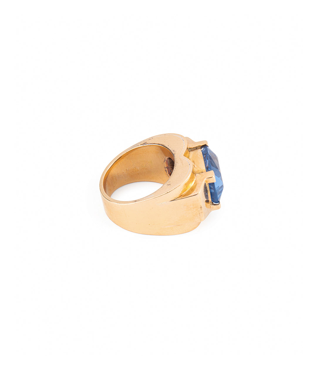 Vintage-gold-ring-blue-spinel-Deva-Caillou-Paris