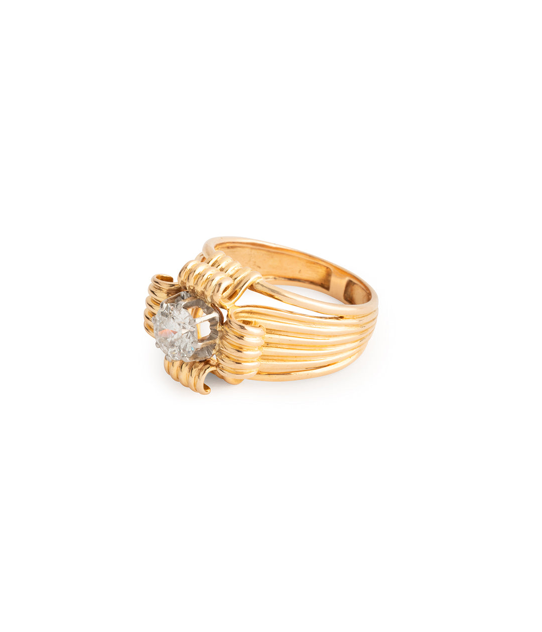 Vintage-gold-ring-diamond-Apala-Caillou-Paris