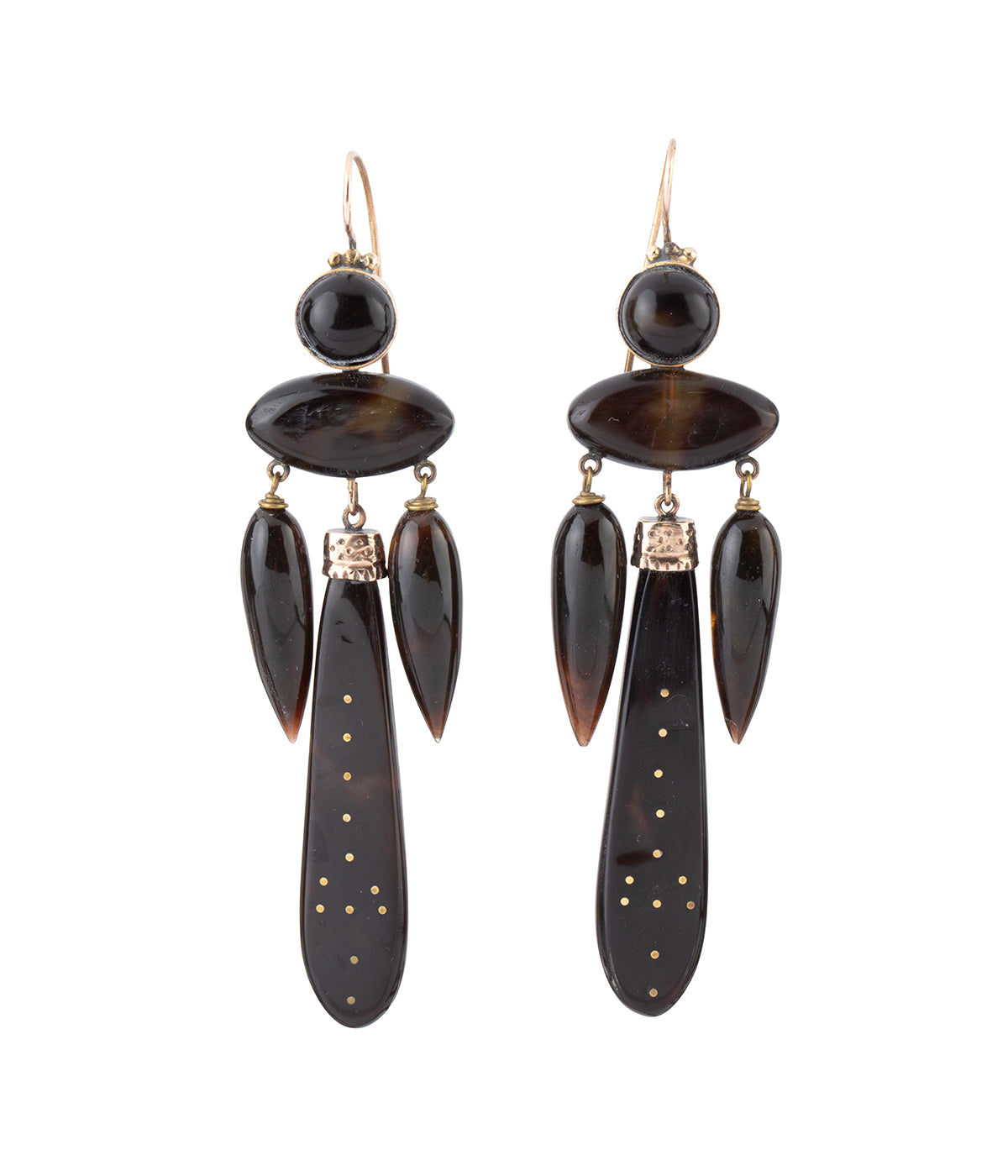 Vintage-italian-earrings-tortoiseshell-Rioc-Caillou-Paris