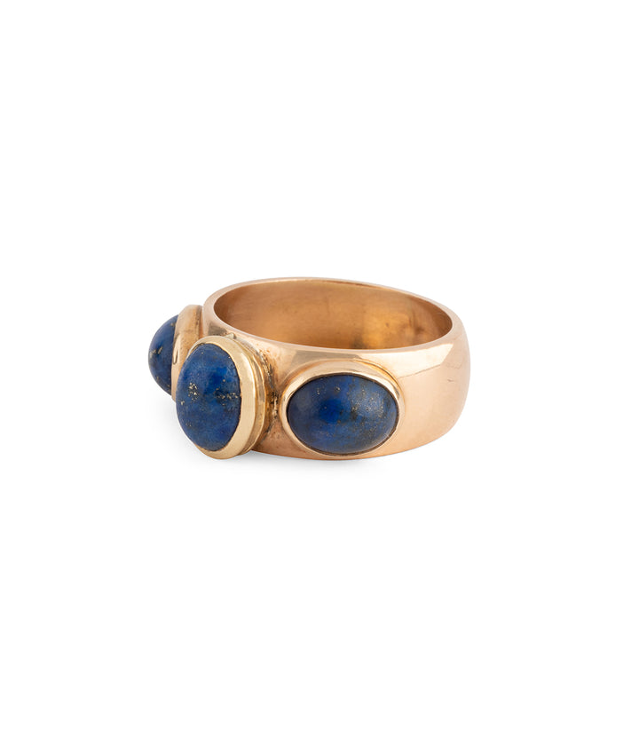 Vintage-man-ring-lapis-lazuli-gold-18k-Roel-Caillou-Paris