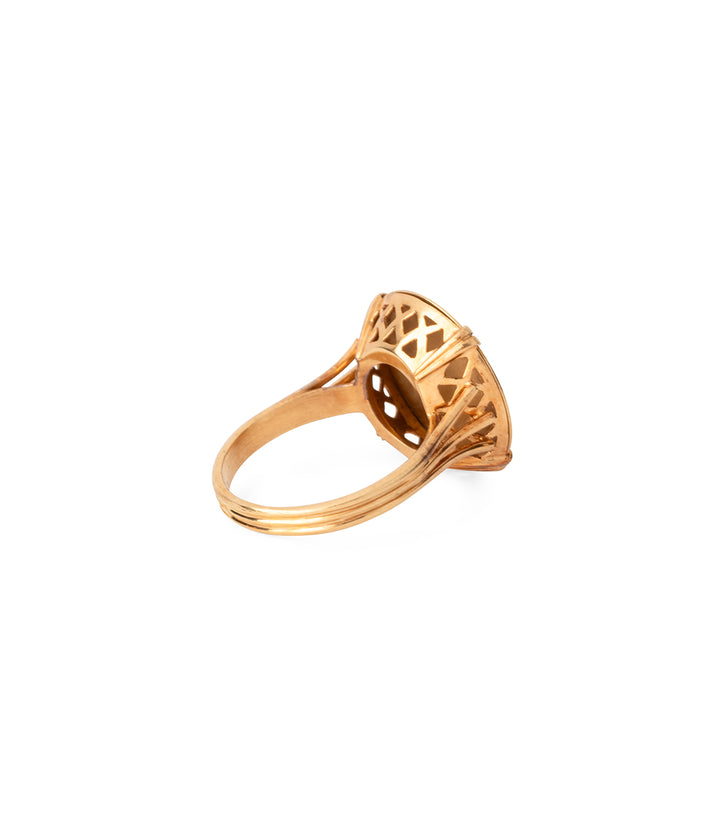 Vintage-sentimental-ring-18k-gold-Caillou-Paris