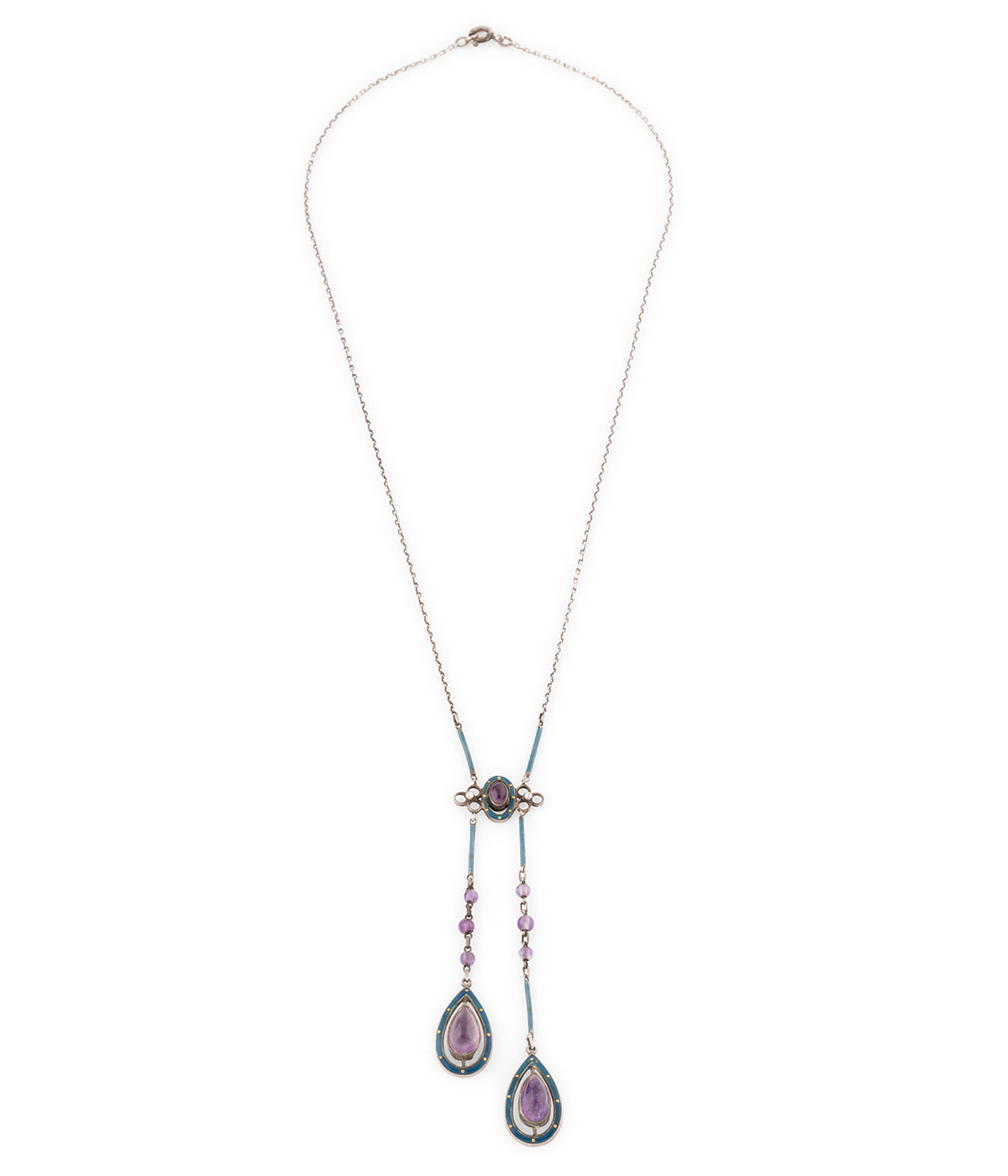 Vintage-silver-necklace-amethyst-Teiva-Caillou-Paris