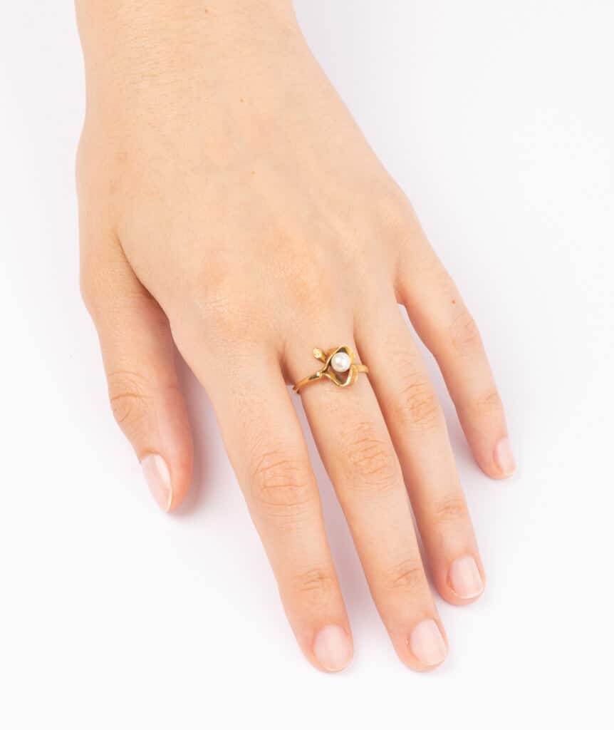 Caillou Paris - Bague Art nouveau Fortuna 2 porter