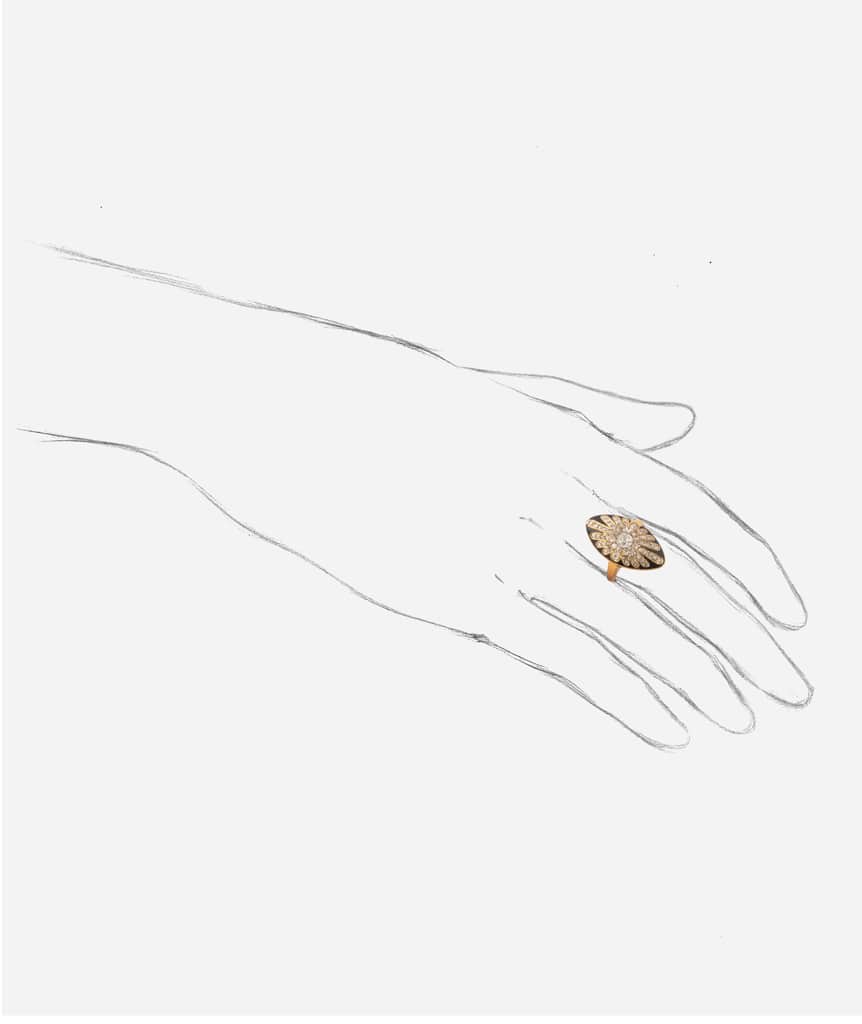 Caillou Paris - Bague Fusca porter