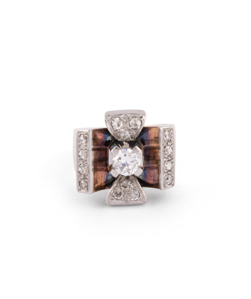 Caillou Paris Bague Tank Or Et Diamants Arie