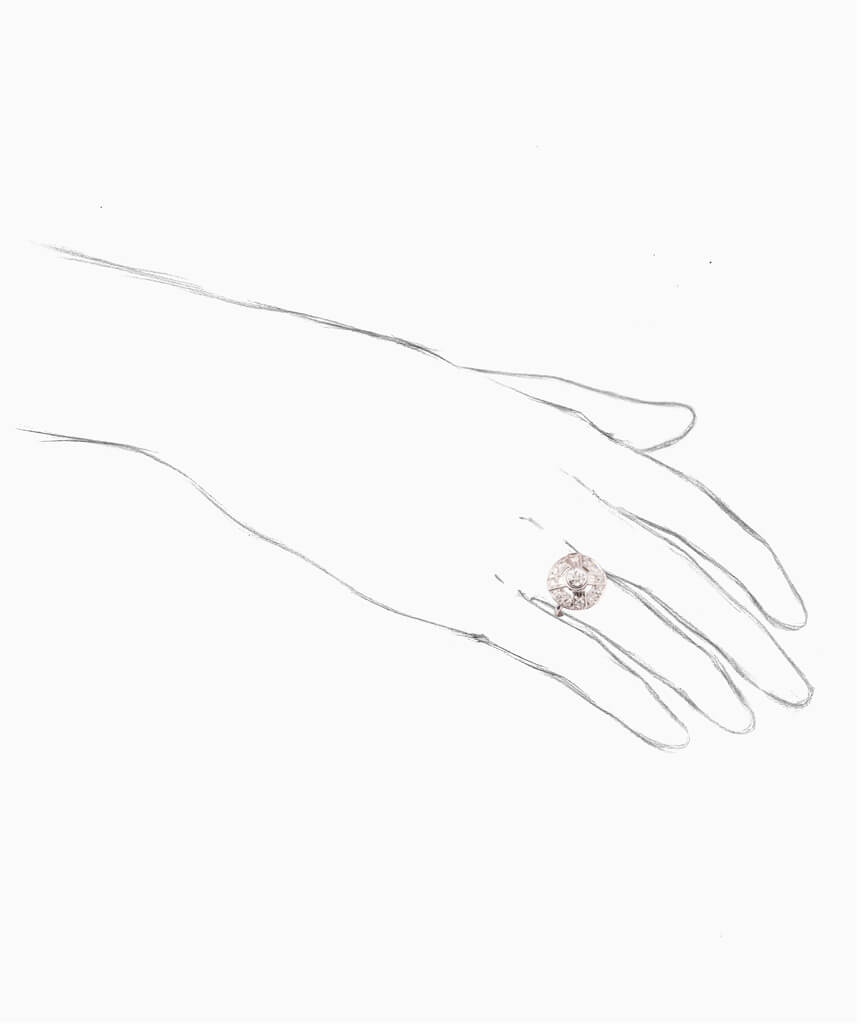 Caillou Paris - Bague ancienne Lili porter