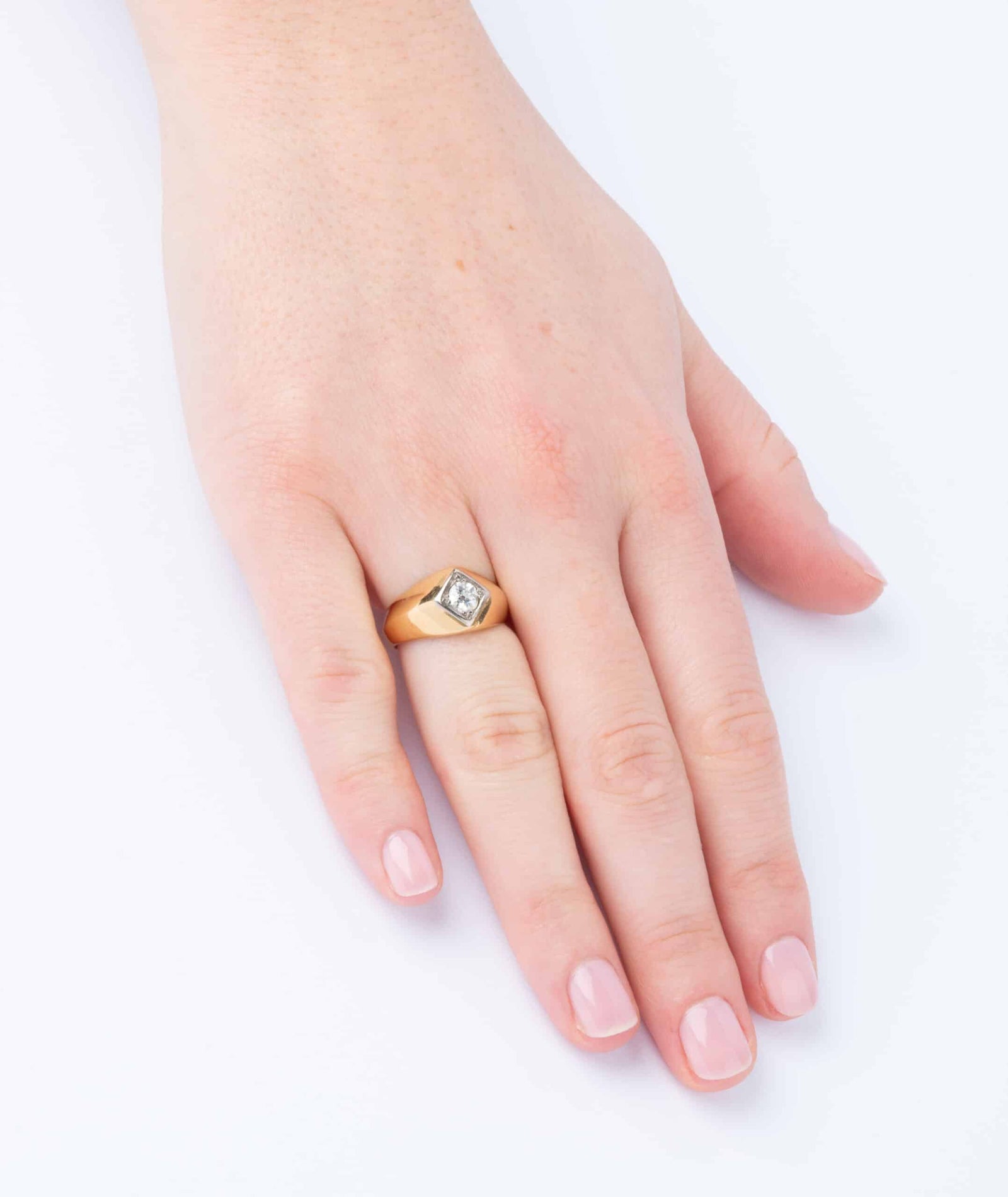 Caillou Paris Bague Ancienne Diamant Jussi Porter