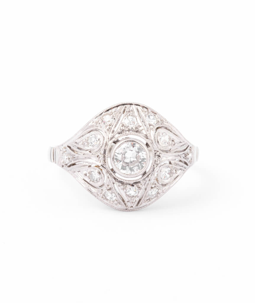 Bague ancienne diamants Inir