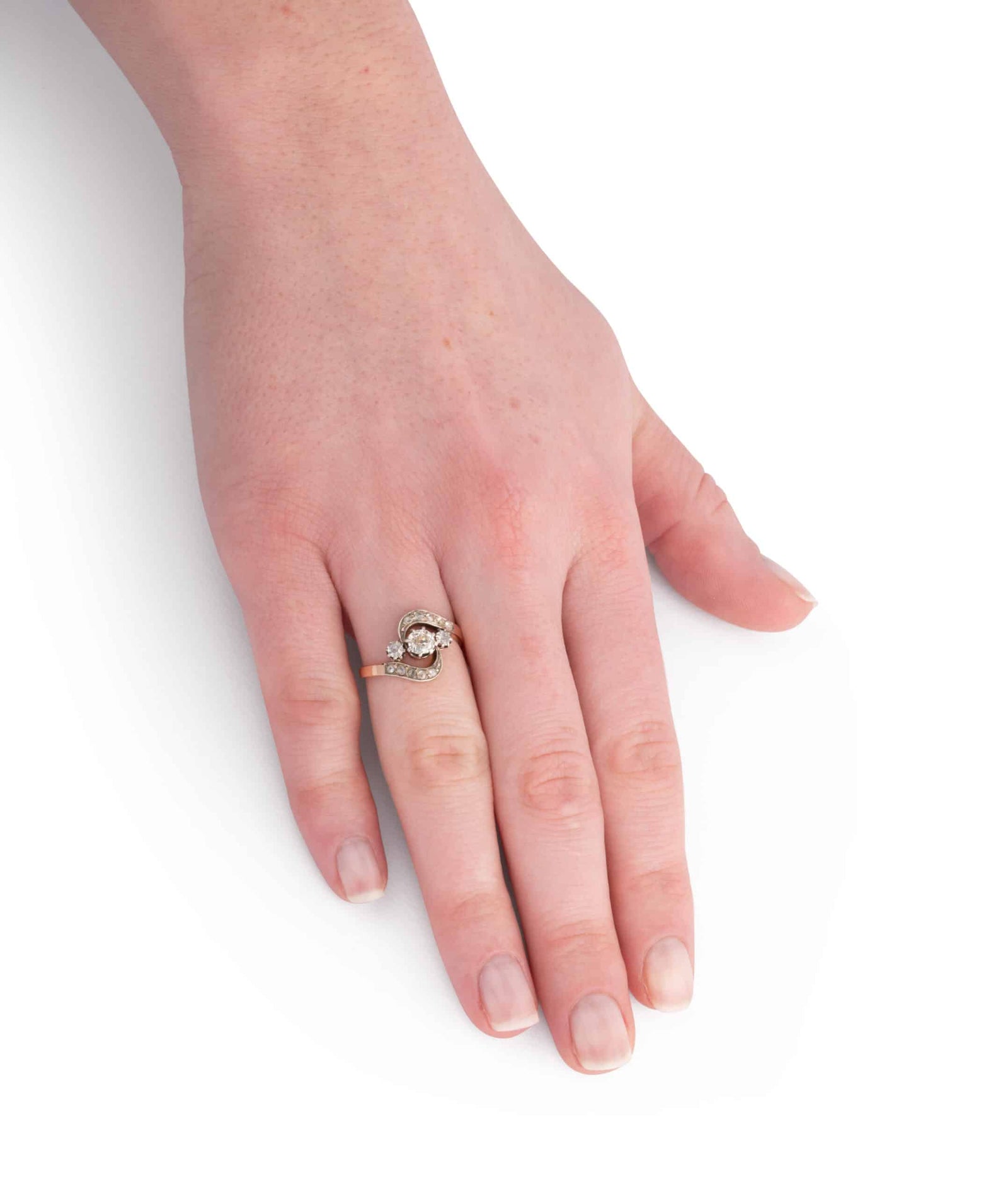 Caillou Paris Bague De Fiancailles Ancienne Diamants Bala Porter