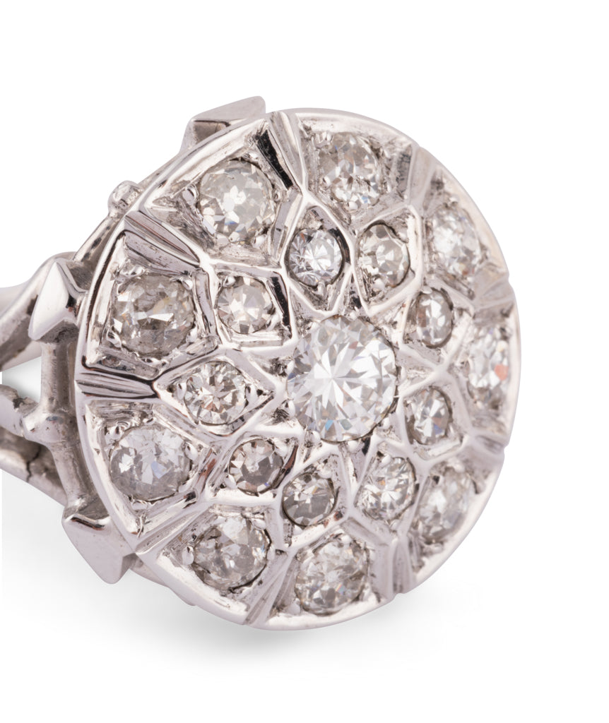 Bague dΓ΄me ancienne diamants