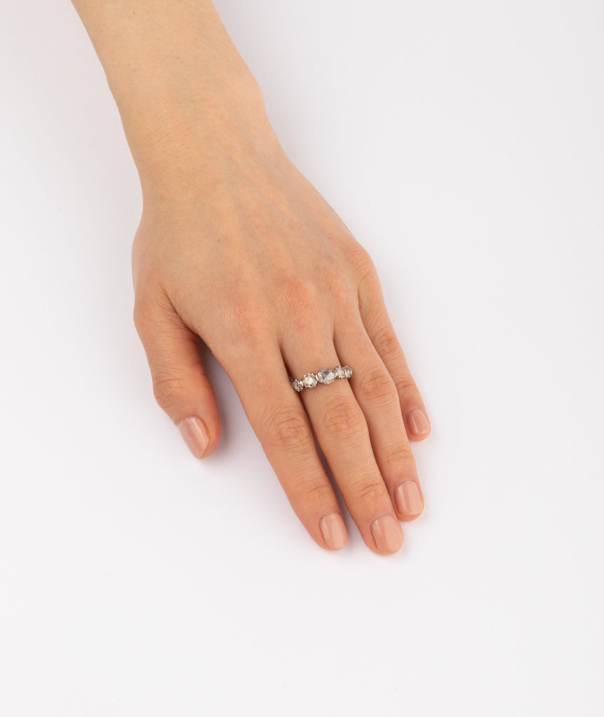 Caillou Paris Bague Jarretiere Ancienne Or %22amato%22 Porter