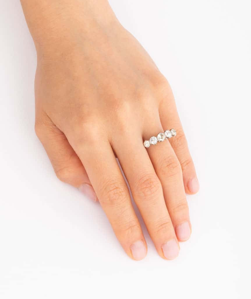 Caillou Paris Bague Jarretiere Ancienne Or Et Diamants Jacoba Porter